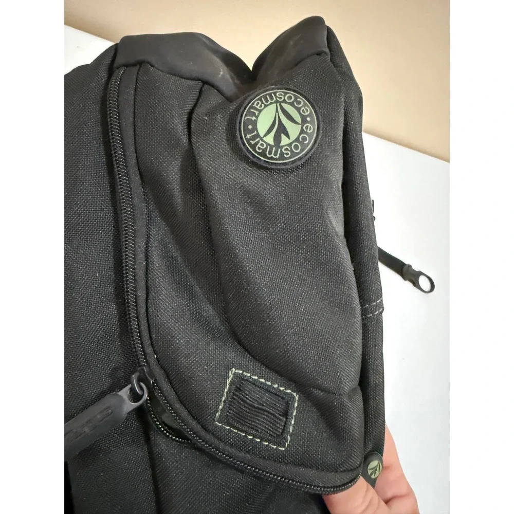 Targus EcoSmart Spruce Laptop Backpack Black Green TBB013US Recycled Materials